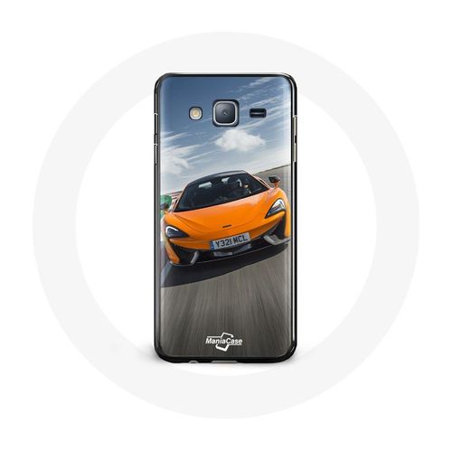 Coque Pour Samsung Galaxy J3 2016 Formule 1 Mclaren Orange