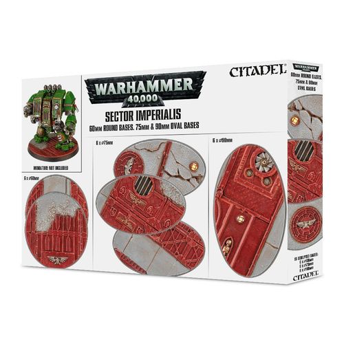 Games Workshop Sector Imperialis: Socles Ronds De 60mm Et Socles Ovales De 75mm Et 90mm-Games Workshop