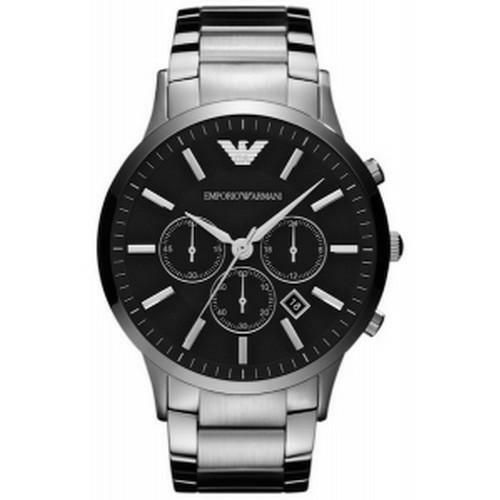 Emporio Armani Ar2460 Homme Montre Silver Analogique Métal Nouveau
