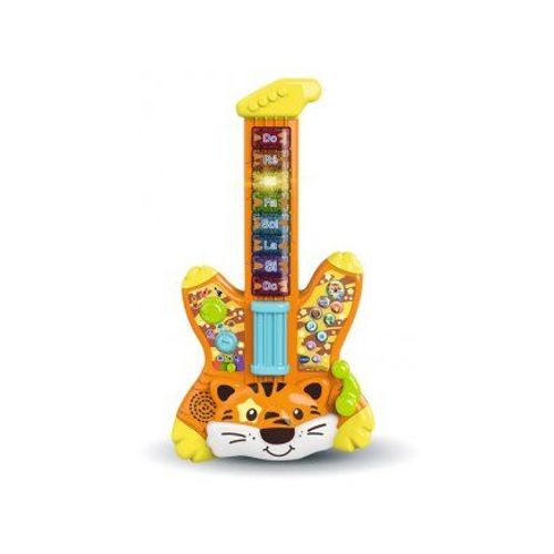 Guitare Electrique Lumineuse Et Interactive Tigre Bebe, Enfant 2-5 Ans - Jungle Rock Star - Jouet D'eveil Musical Vtech