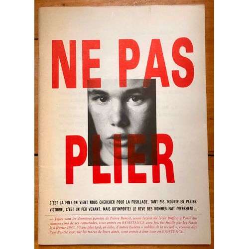 Association Ne Pas Plier 1997 - Photographies Marc Pataut