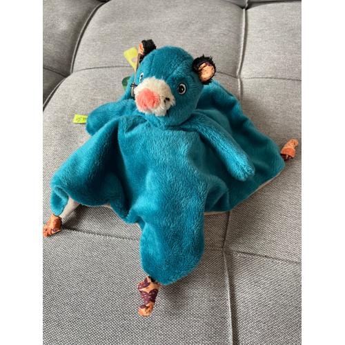 Doudou Moulin Roty Réversible Koala Panthère Bleu Dans La Jungle