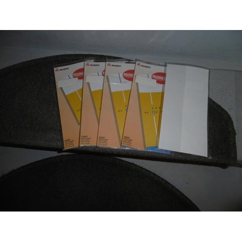 Carnet Protege Cartes 4 Faces Visibles P.V.C. Transparent 100x210mm Avery 01944080 Lot De 5