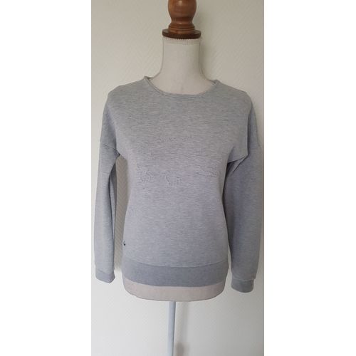 Sweat Gris Chiné Lacoste