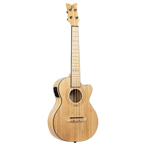 Ortega Runab-Te Bamboo Series Tenor Size Ukulele Natural Ukul?L? T?Nor ?Lectro-Acoustique Avec Housse
