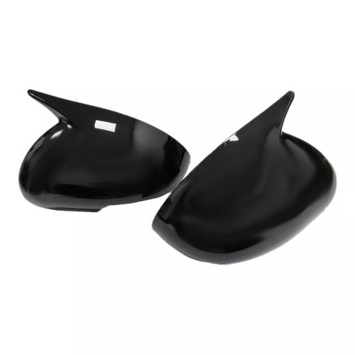 1 Paire De Couvercle De Revêtement D'habillage De Boîtier De Rétroviseur De Klaxon De Boeuf De Voiture Pour 2011-2016 Capuchons De Coque De Porte Latérale Noir Brillant