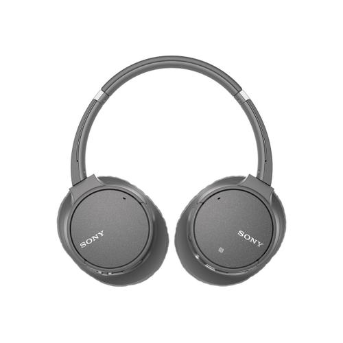 Sony WH-CH700N - Écouteurs avec micro - circum-aural - Bluetooth - sans fil - NFC* - Suppresseur de bruit actif - gris