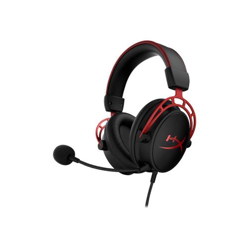 HyperX Cloud Alpha - Gaming - micro-casque - circum-aural - filaire - jack 3,5mm - noir, rouge