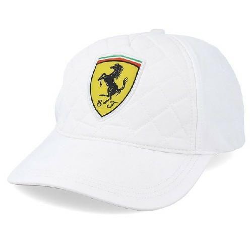 Ferrari Chapeaux Casquette Ferrari Sf Quilt Blanche