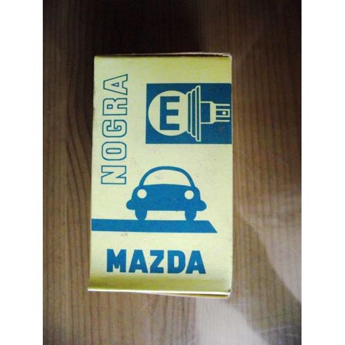 Ancienne Ampoule Et Sa Boite Lampe Phare Code Mazda Nogra Auto & Moto 6v 45/40w Homologué