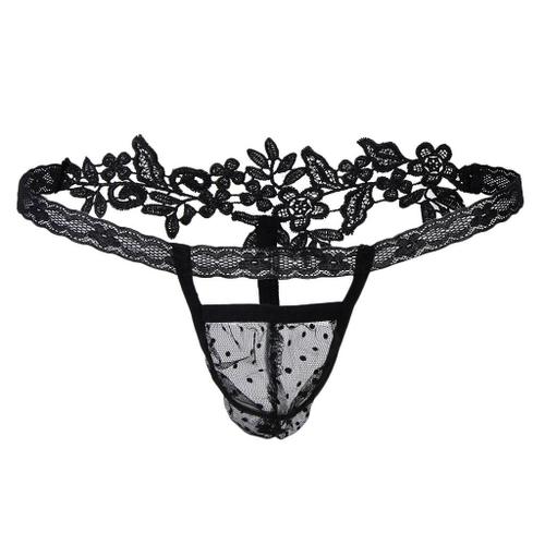 2pcs Homme String Homme Sexy Lingerie Thong Ouverte Ficelle T back