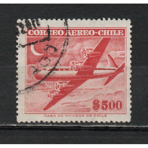 Timbre De Poste Aérienne Du Chili