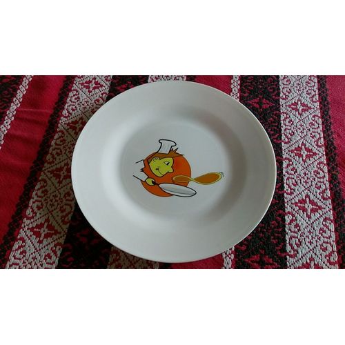Lot De 4 Assiettes En Plastiques