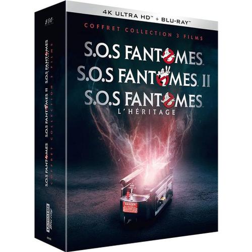 S.O.S Fantômes - Coffret Collection 3 Films : S.O.S Fantômes + S.O.S Fantômes Ii + S.O.S Fantômes : L'héritage - 4k Ultra Hd + Blu-Ray