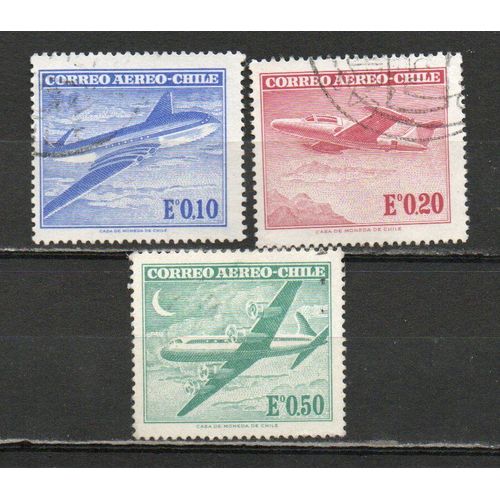 Timbres De Poste Aérienne Du Chili