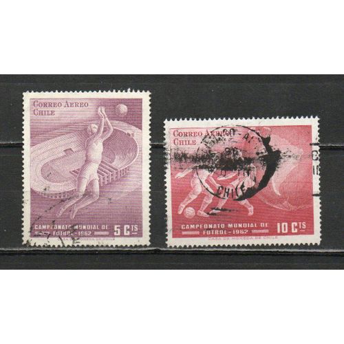 Timbres De Poste Aérienne Du Chili