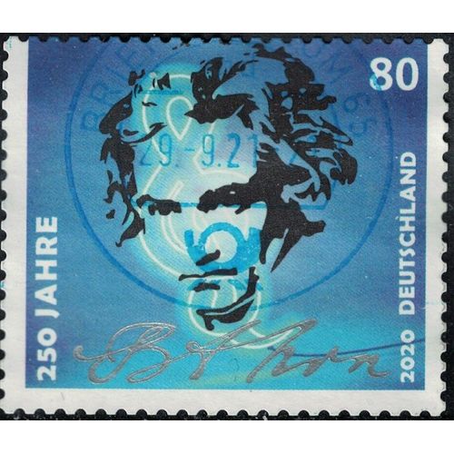 Allemagne 2020 Oblitéré Used Ludwig Van Beethoven Compositeur Y&t De 3297 Su