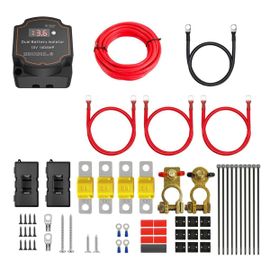 Ensemble De Relais De Charge Divisé Sensible À La Tension, 12v, 140a, Pour Camping-Car, Voiture, Camping-Car, Yacht, Vapeur, Smart 2, Isolateur De Batterie, 5 Mètres
