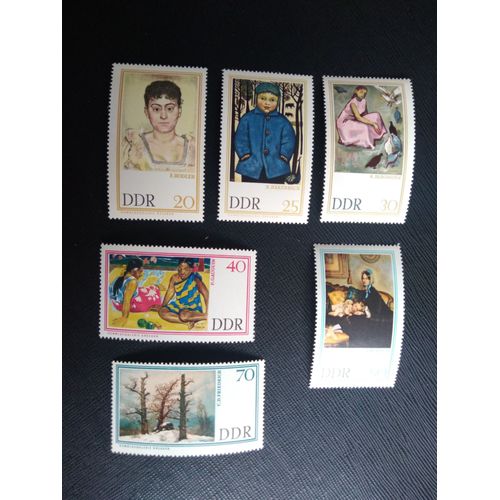 Timbre Allemagne / Rda Yt 963 A 968 Séries: Peintures De La Galerie De Dresde 1967 ( 060406 )