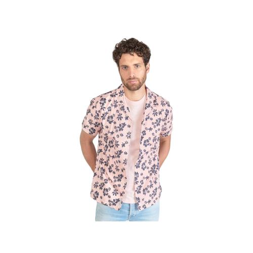 Chemise Le Temps Des Cerises Postir Motif Fleuri Homme Rose