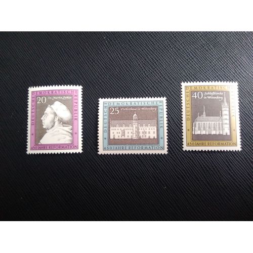 Timbre Allemagne / Rda Yt 1014 A 1016 Séries: Luther, Martin 1967 ( 060406 )