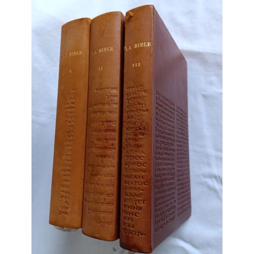La Sainte Bible. Bible De Jérusalem En 3 Volumes