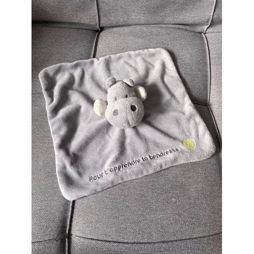 Doudou Hippopotame Obaibi Okaidi Gris Pour T Apprendre La Tendresse