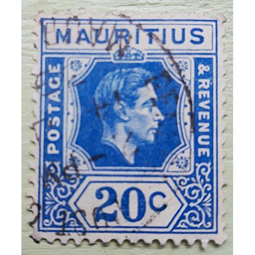 Timbres Maurice - 1938 - Roi George Vi - 20c