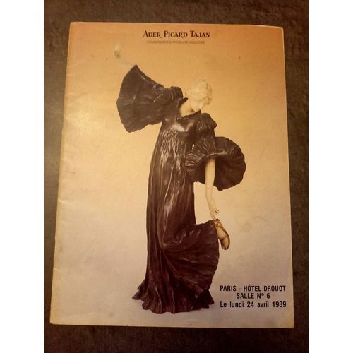Catalogue De Ventes Aux Enchères Ader Picard Tajan , Art Nouveau Art Déco, Du Lundi 24 Avril 1989