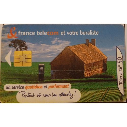 Télécarte - France Télécom Et Votre Buraliste - 50 Unités