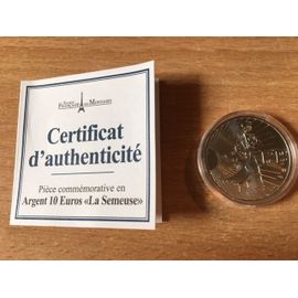 Pièce De 10 Euros Semeuse En Marche - Argent 900 O/Oo - 2009 - Quasi Brillant Universel
