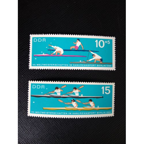 Timbre Allemagne / Rda Yt 903 - 904 Séries: Sports De Canoë 1966 ( 090306 )