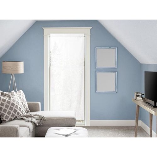 Voile Pour Porte Fenêtre En Coton 70x200 Cm Panama Blanc, Par Soleil D'ocre