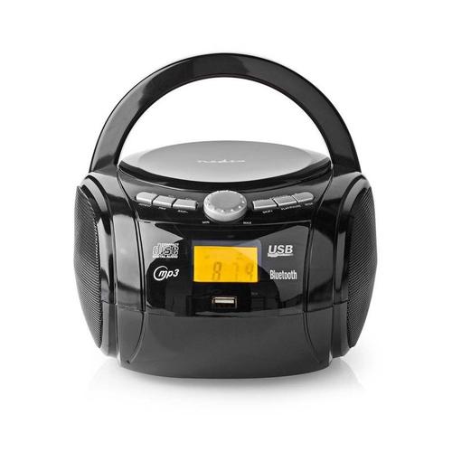 NEDIS Boombox 9 W Bluetooth® Lecteur de CD / Radio FM / USB / Aux Noir