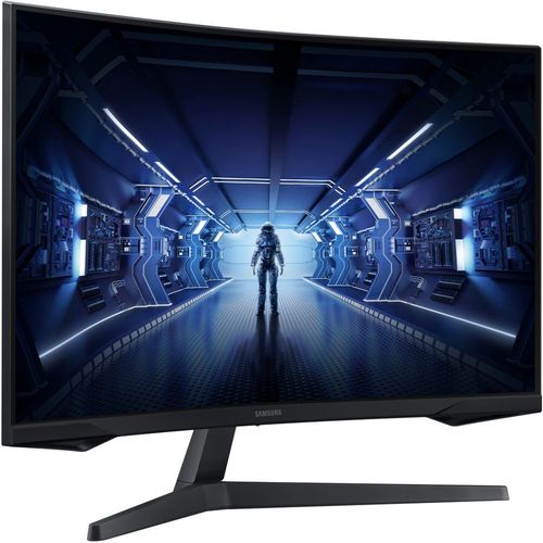 Samsung Odyssey G5 C27G55TQWR - G55T Series - écran LED - incurvé - 27" - 2560 x 1440 WQHD @ 144 Hz - VA - 250 cd/m² - 2500:1 - 1 ms - HDMI, DisplayPort - noir