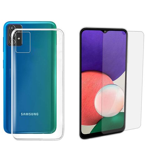 Protection Intégrale 360 Degres Samsung Galaxy A33 5g : Coque Gel De Protection En Tpu Invisible Arrière Transparente Et Protection Écran Classique Samsung Galaxy A33 5g - Accessoires Pochette Case