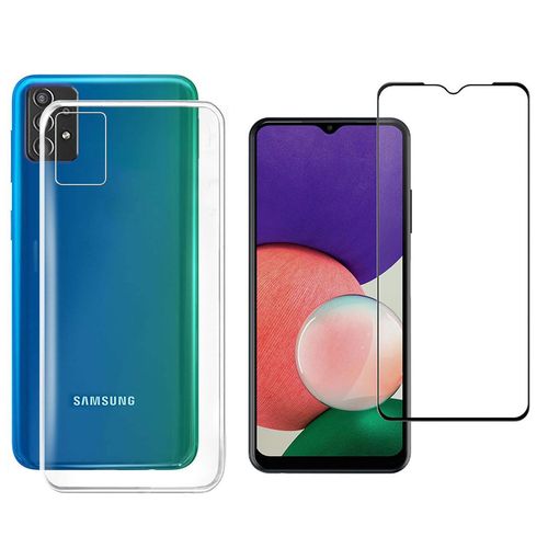 Protection Intégrale 360 Degres Samsung Galaxy A33 5g : Coque Gel De Protection En Tpu Invisible Arrière Transparente Et Protection Écran Full Cover Noir Samsung Galaxy A33 5g - Accessoires Pochette Case
