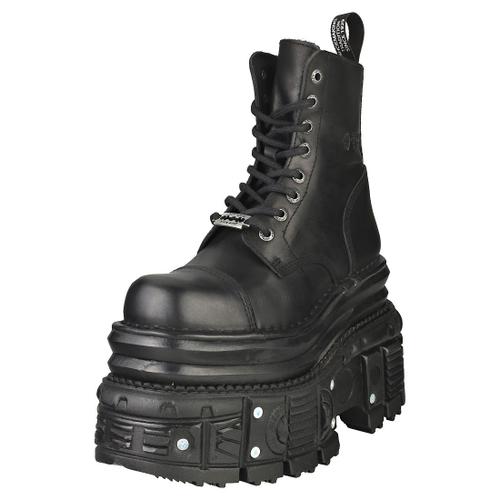 New Rock Msmili083cctsc4 Mixte Adulte Bottes Platesforme Noir