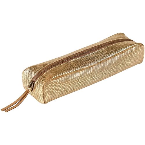 Clairefontaine Kleo-Pathra Cuir Trousse Rectangulaire 4x21x6 Cm Or