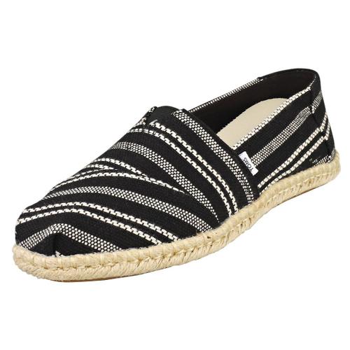 Toms Alpargata Rope Chaussures Sans Lacets Noir