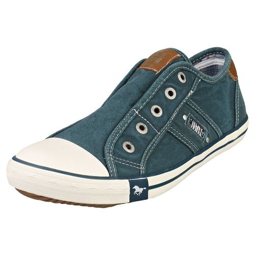 Mustang Low Top Baskets Décontracté Bleu Vert