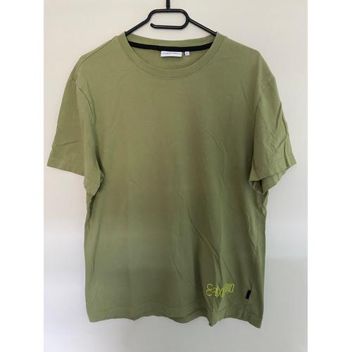 T-Shirt Calvin Klein Vert Taille Xl