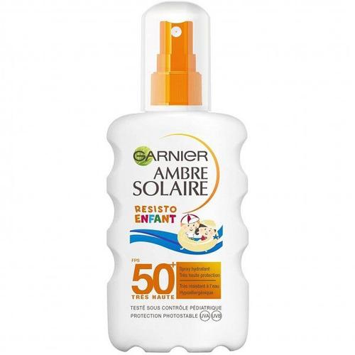 Garnier - Spray Hydratant Resisto Enfant Très Haute Protection Ambre Solaire - Fps 50+ 200ml 