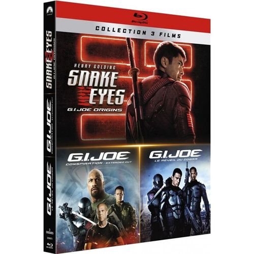 Collection 3 Films : Snake Eyes : G.I. Joe Origins + G.I. Joe : Conspiration + G.I. Joe : Le Réveil Du Cobra - Blu-Ray