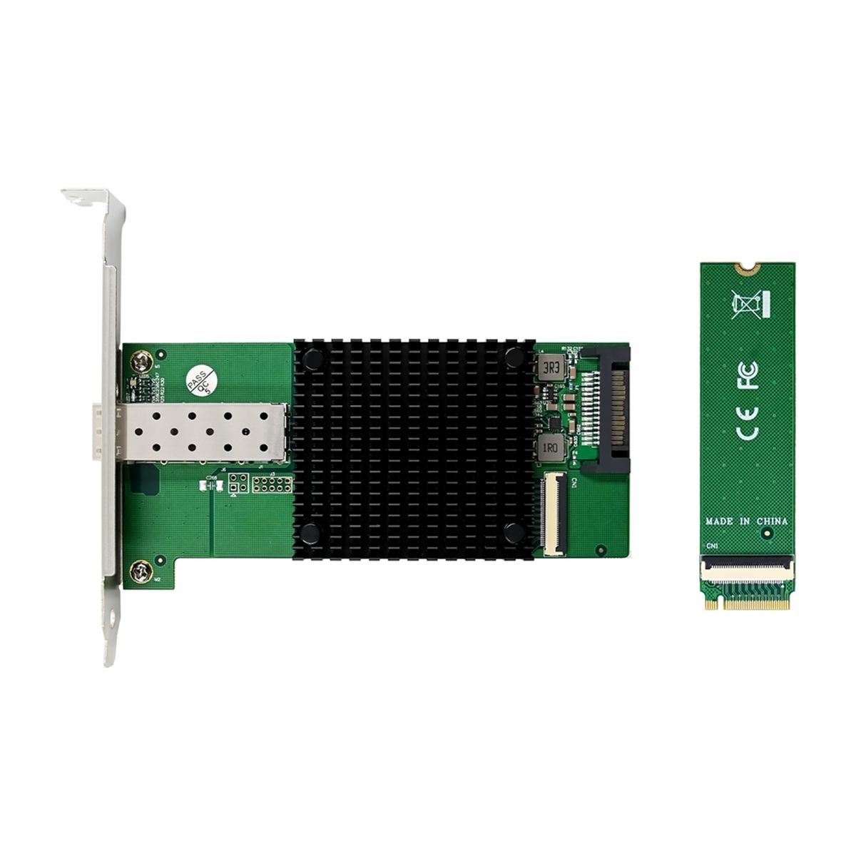 Carte rseau serveur M.2 B + M KEY 8 canaux, port unique, 10... - 5