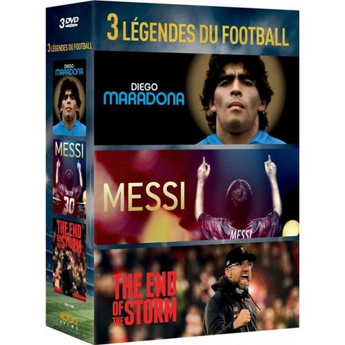 3 Légendes Du Football : Diego Maradona + Messi + The End Of The Storm - Pack