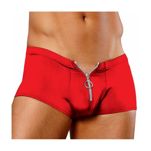 Boxer Sexy Boxer Zipper Rouge Male Power