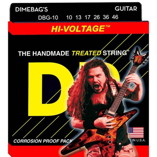 Jeu De Cordes Guitare Électrique Dr Dimebag Darell Medium Dbg10 10-46