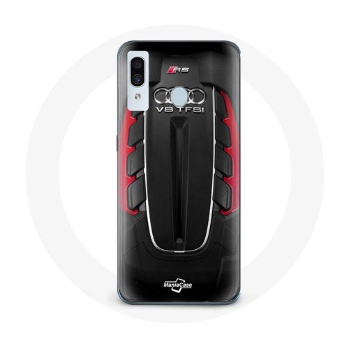 Coque Pour Samsung Galaxy A20 Audi Rs Logo Rouge