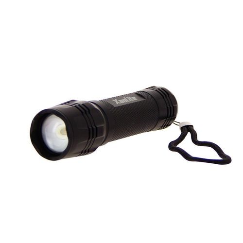 Lampe Torche Led Métallique, X3 Modes D'eclairage, 600 Lumens, Piles Incluses